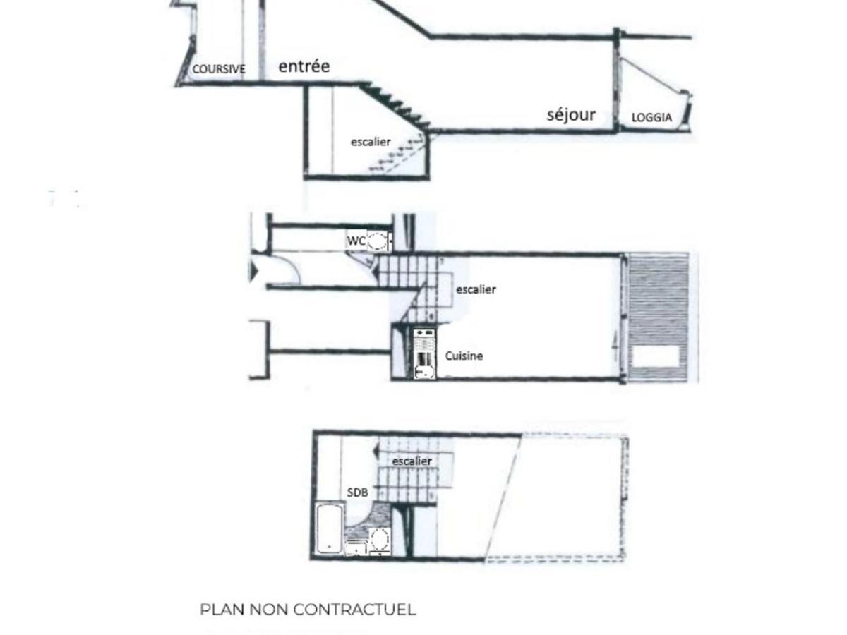 Studio Duplex 4 Personnes Avec Balcon, Brelin, Les Menuires - Fr-1-452-151 Apartman Saint-Martin-de-Belleville Kültér fotó